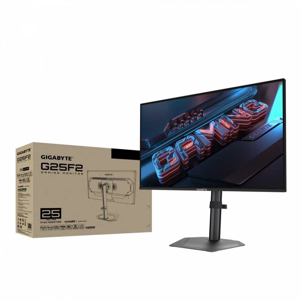 Gigabyte | G25F2 EK | 24.5 " | IPS | FHD | 200 Hz | 1 ms | 1920 x 1080 pikselių | 300 cd/m² | HDMI jungtys quantity 2