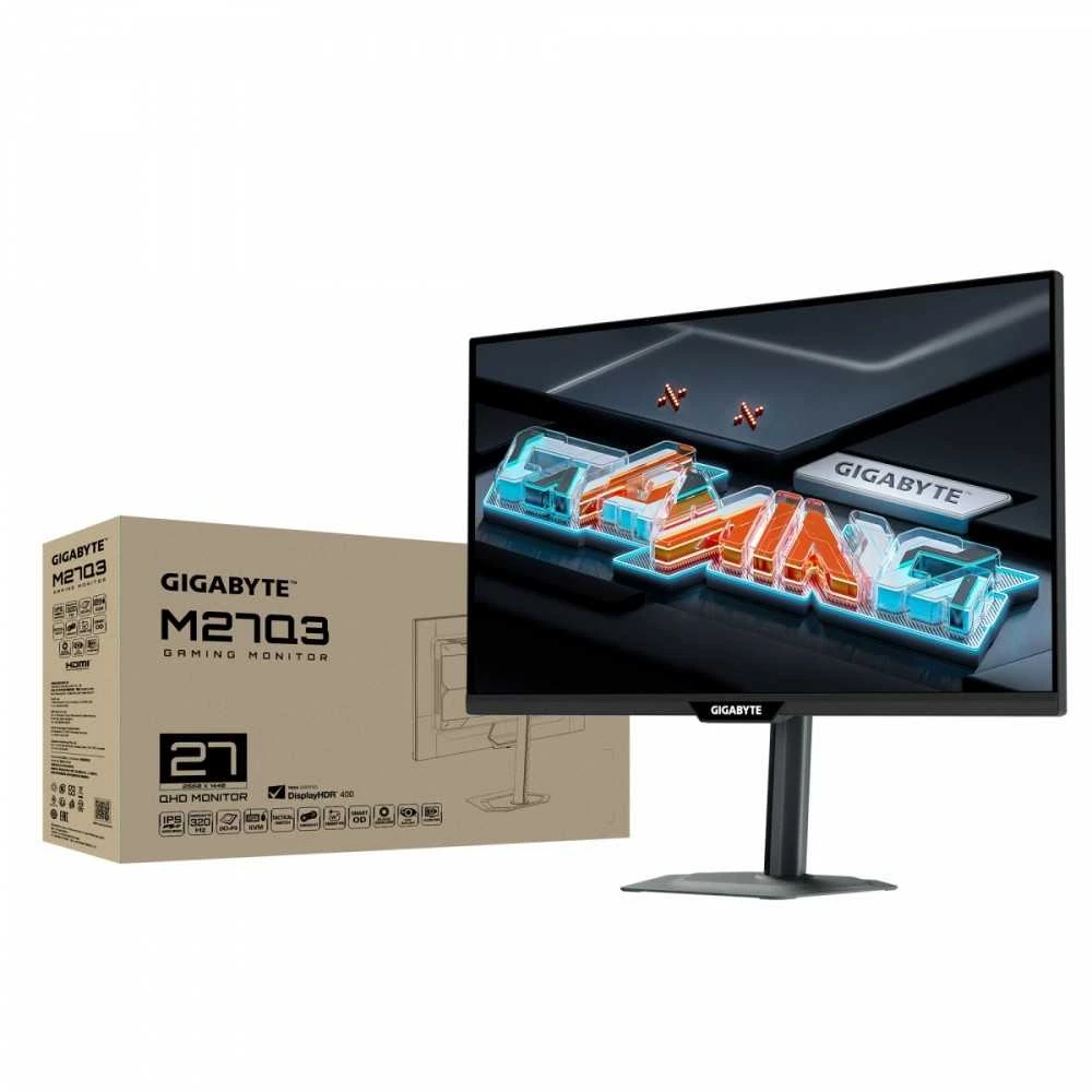 Monitorius Gigabyte M27Q3 EK | 27" | IPS | QHD | 300 Hz | 1 ms | 2560 x 1440 | 400 cd/m²