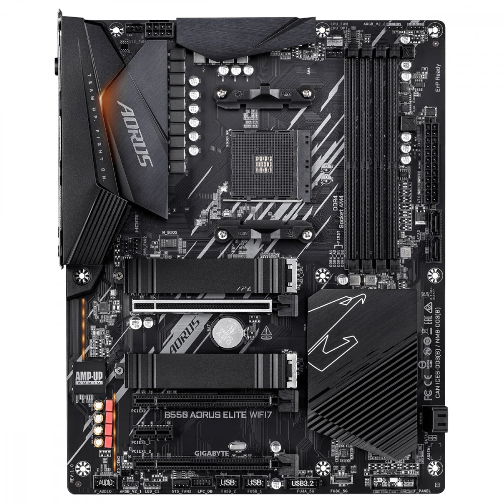 Gigabyte pagrindinė plokštė b550 aorus elite wifi7 am4 4ddr4 atx