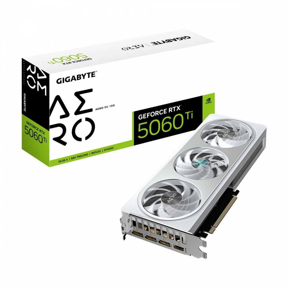 Vaizdo plokštė Gigabyte GeForce RTX 5060 Ti AERO OC 16GB DLSS 5