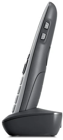 Namų Telefonas - Gigaset E560HX DECT Telefonas, 14h Pokalbių Laikas, 150 Kontaktų, Juoda