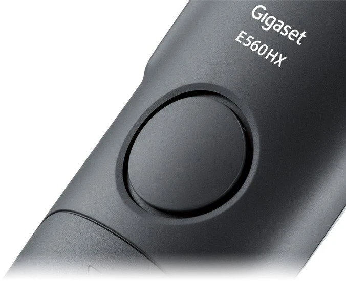 Namų Telefonas - Gigaset E560HX DECT Telefonas, 14h Pokalbių Laikas, 150 Kontaktų, Juoda