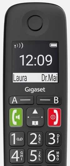 Stacionarus telefonas Gigaset E290, Juodas