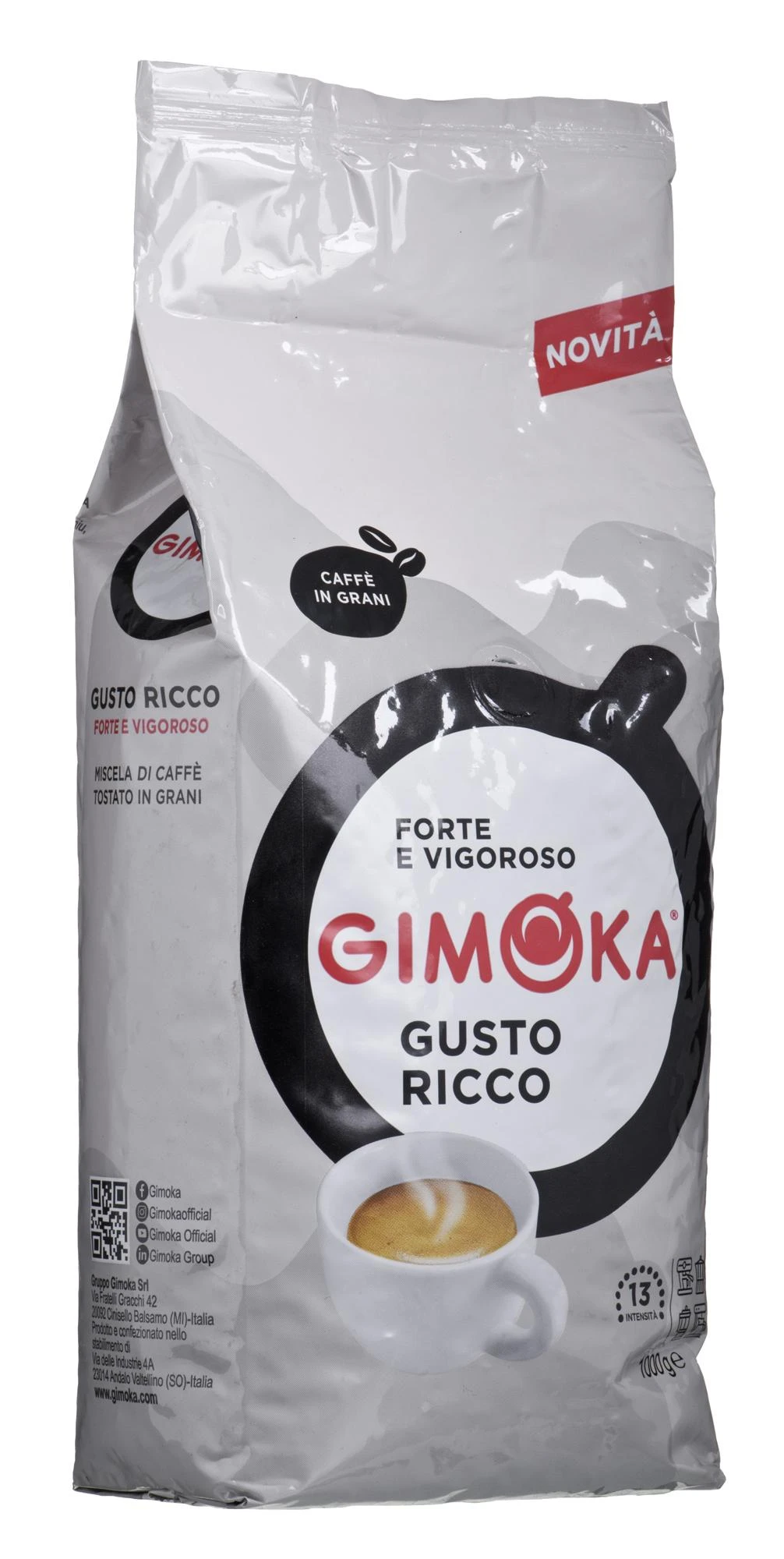 Kava Gimoka Gusto Ricco 1kg pupelių