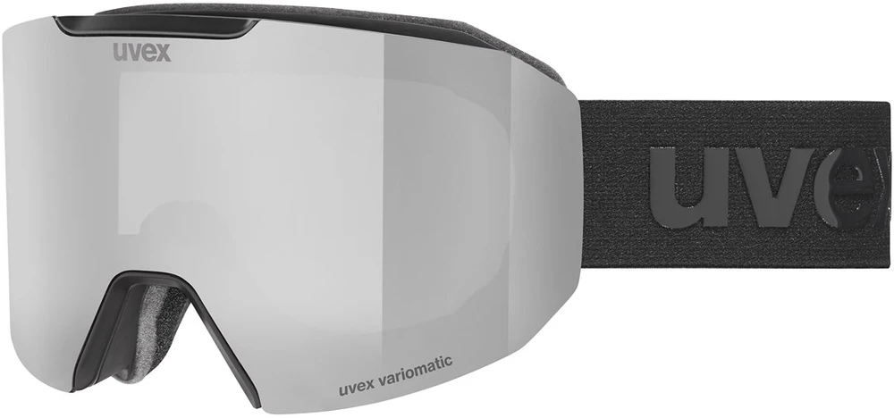 Ski goggles UVEX Evidnt ATTRACT V juodas/sidabrinis + case