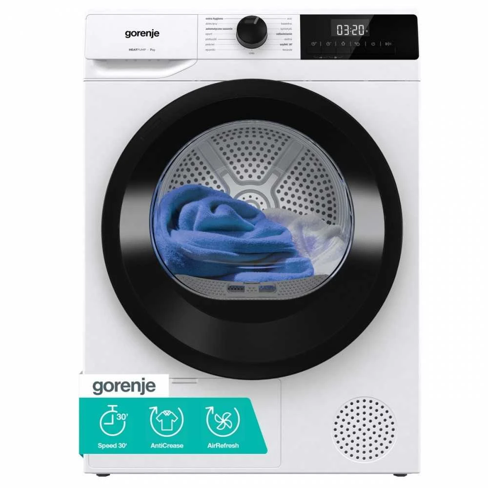 Džiovyklė Gorenje G200 D2HNE7D/PL Front-loading dryer 7kg baltas