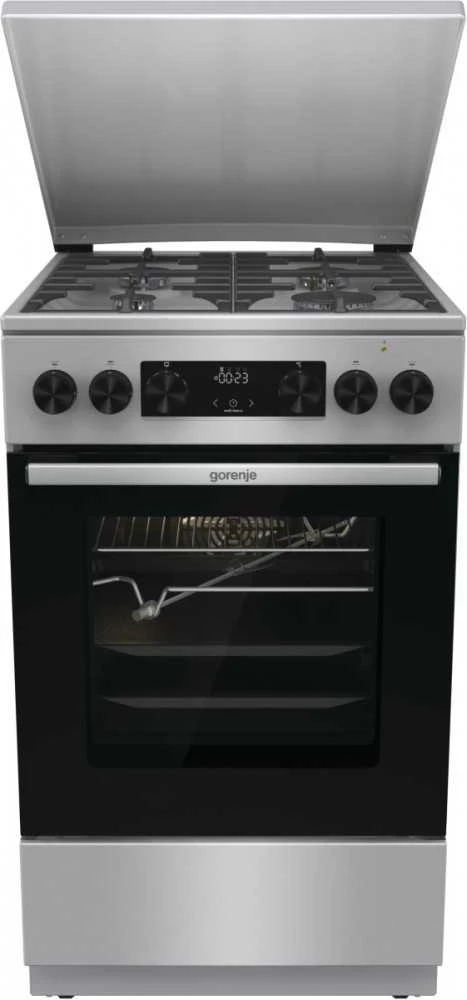 Gorenje GKS5C71XF Freestanding cooker with orkaitė Sidabrinis
