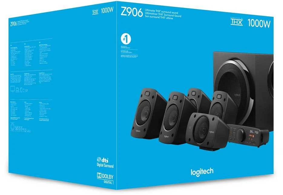 „Logitech z906“ kompiuterio garsiakalbiai