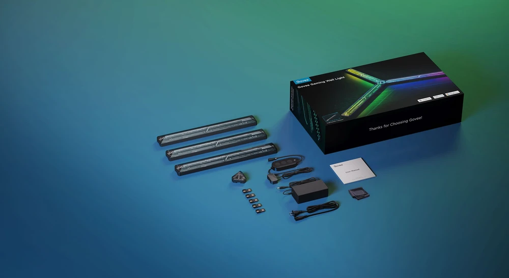 Govee H6063 žaidimų sieninis šviestuvas | Oświetlenie LED | RGBIC, 2,4 GHz Wi-Fi + Bluetooth