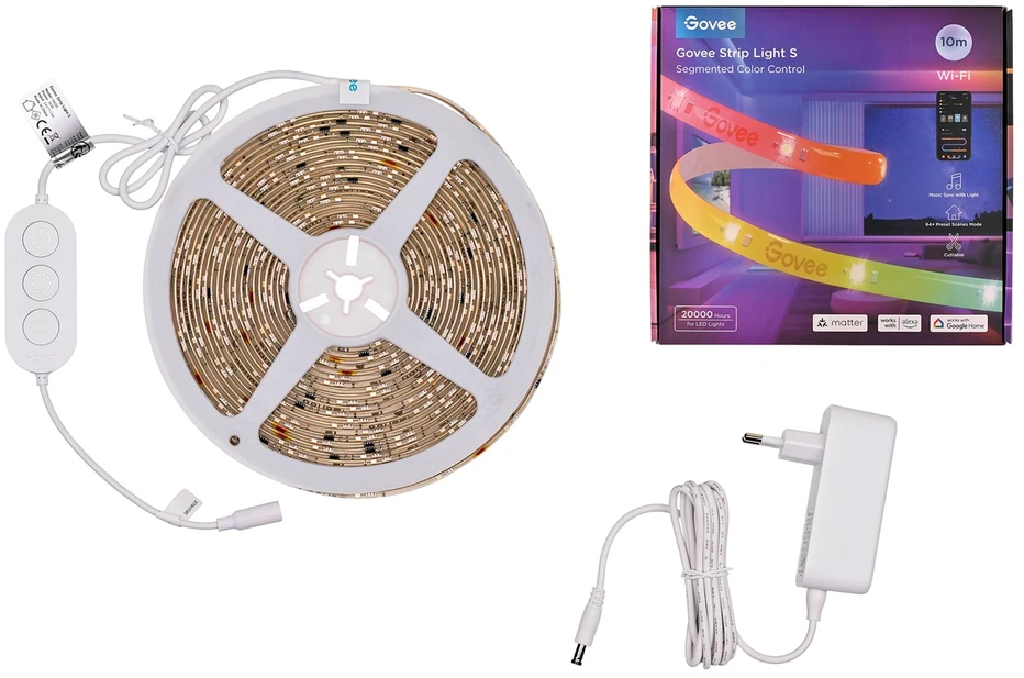 „Govee Strip Light S“ segmentuota išmanioji juostelės formos šviesa su „Wi-Fi“ / „Bluetooth“ 36 W