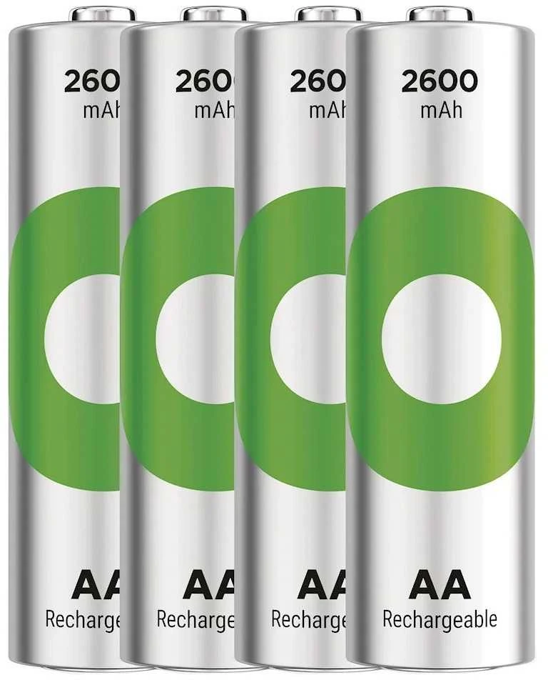 GP AA 2600mAh akumuliatoriai, 4 vnt. komplektas