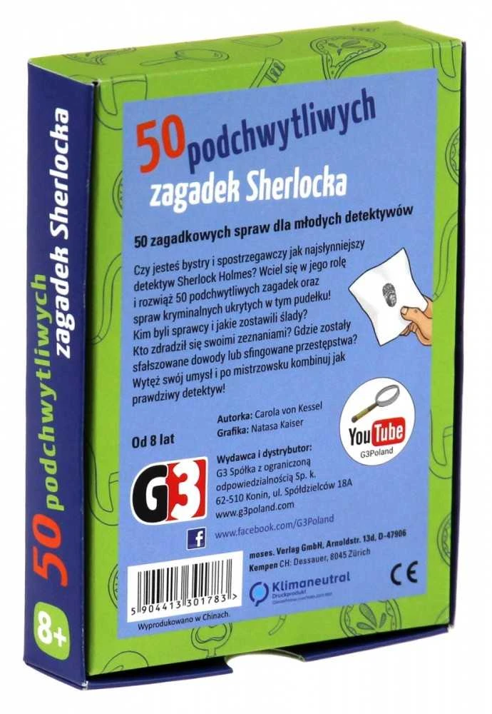G3 Stalo žaidimas Sherlock Holmes 50 mįslių