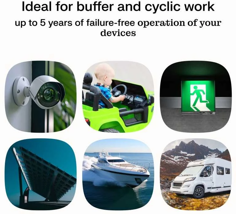 Green Cell Žalias Cell Žalias Cell CUBE AGM IP54 6V 4Ah VRLA Baterija Gel gilaus ciklo motoroleris vejapjovė valtis barža vejapjovė traktorius žvejybos laivas