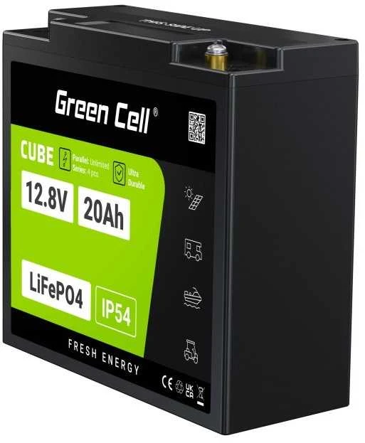 Green Cell Akumuliatorius cube lifepo4 20ah 12v/12.8v 256wh