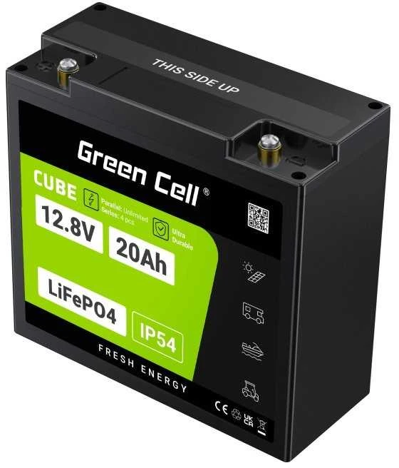 Green Cell Akumuliatorius cube lifepo4 20ah 12v/12.8v 256wh