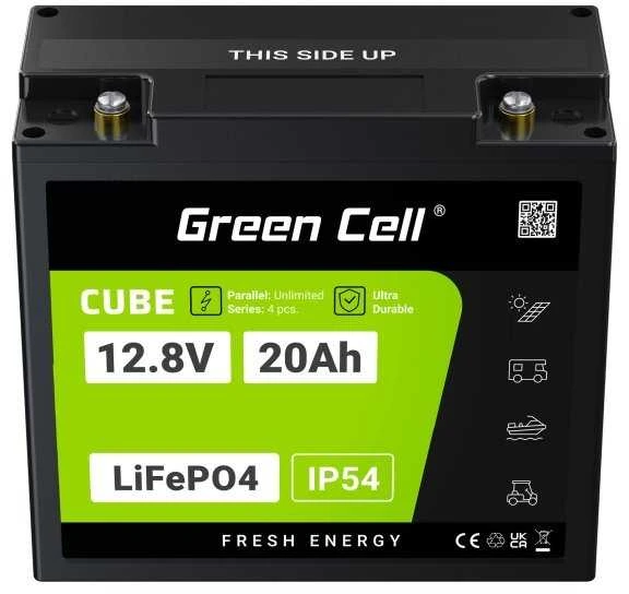 Green Cell Akumuliatorius cube lifepo4 20ah 12v/12.8v 256wh