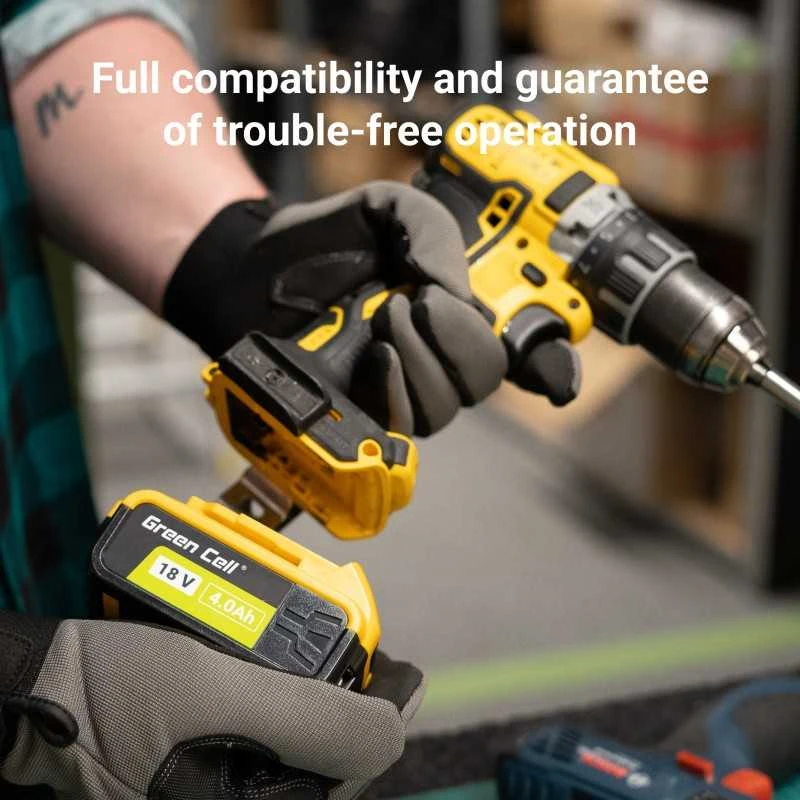 Green Cell Žalias Cell Žalias Cell akumuliatorius, skirtas DeWalt DCB546 DCB547 DCB548 DCB184 DCB182 18V 9000mAh / 54V 3000mAh Li-Ion elektros įrankiams DeWalt XR 18V System FLEXVOLT 54V