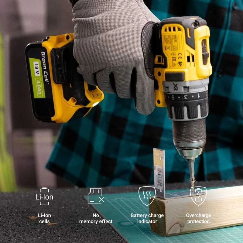 Green Cell Žalias Cell Žalias Cell akumuliatorius, skirtas DeWalt DCB546 DCB547 DCB548 DCB184 DCB182 18V 9000mAh / 54V 3000mAh Li-Ion elektros įrankiams DeWalt XR 18V System FLEXVOLT 54V