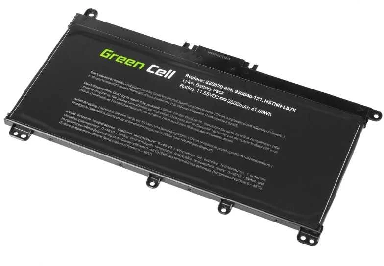 Green Cell Žalias cell baterija hp145 tf03xl do hp pavilion 14 15 15t 15z 17 17z 3400mah 11,55v