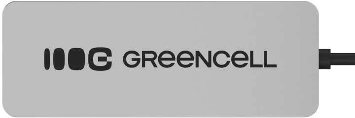 Green Cell Žalias Cell Adapteris Basic HUB Greencell USB-C 4in1 (4×USB-A 3.0) – greitas perdavimas iki 5 Gb/s, aliuminio korpusas