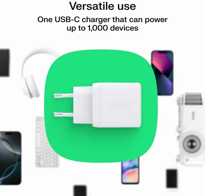 Green Cell Žalias Cell Greencell PowerSource Solo30 Ladegerät USB C baltas maitinimo adapteris 30W maitinimo tiekimas