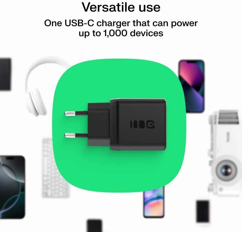 Green Cell Žalias Cell Greencell PowerSource Solo30 įkroviklis USB C juodas maitinimo adapteris 30 W maitinimo tiekimas