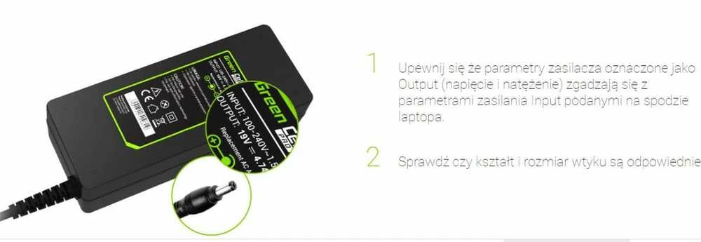 Green Cell Žalias Cell GREENCELL AD102P maitinimo įkroviklis Žalias Cell PRO 19V 7.1A 130W, skirtas Acer Aspire Nitro V15 VN7-