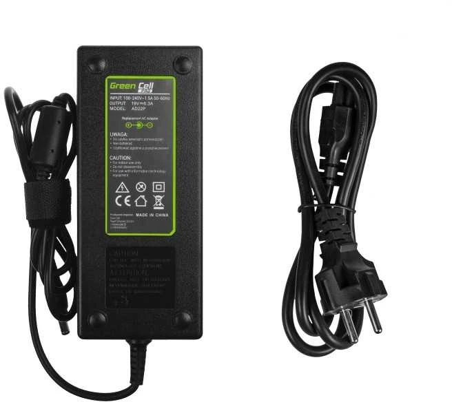 Žalias Cell GREENCELL AD22P maitinimo įkroviklis Žalias Cell PRO 19V 6.3A 120W, skirtas Asus G56 G60 K73 K73S K73S