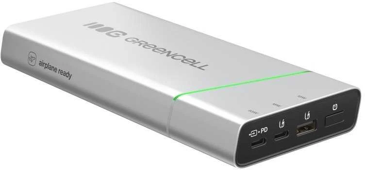 Green Cell Žalias Cell Žalias Cell PBPLGC20P power bank Lithium-Ion (Li-Ion) 20800 mAh Aliuminio, Juodas, Žalias, Light pilkas, Sidabrinis