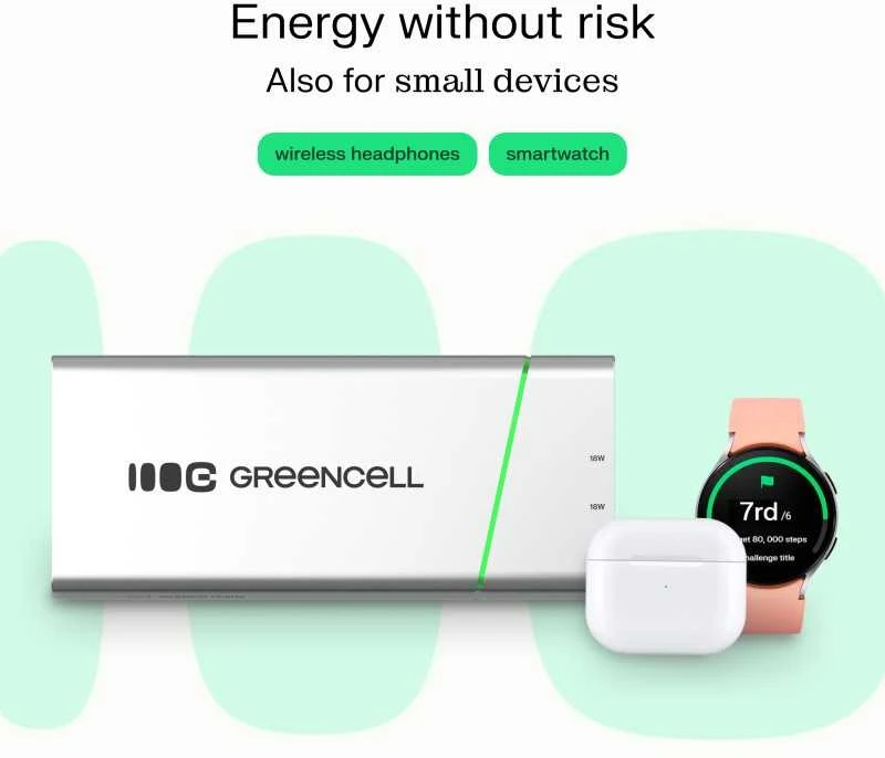 Green Cell Žalias Cell Žalias Cell PBPLGC20P power bank Lithium-Ion (Li-Ion) 20800 mAh Aliuminio, Juodas, Žalias, Light pilkas, Sidabrinis
