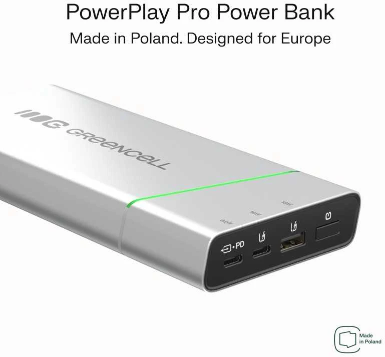 Green Cell Žalias Cell Žalias Cell PBPLGC20P power bank Lithium-Ion (Li-Ion) 20800 mAh Aliuminio, Juodas, Žalias, Light pilkas, Sidabrinis