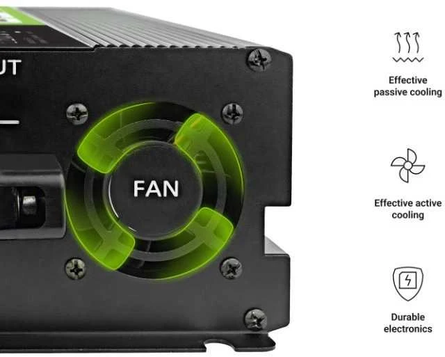 Green Cell LCD keitiklis 12v 2000w/4000w gryno sinusoido su ekranu