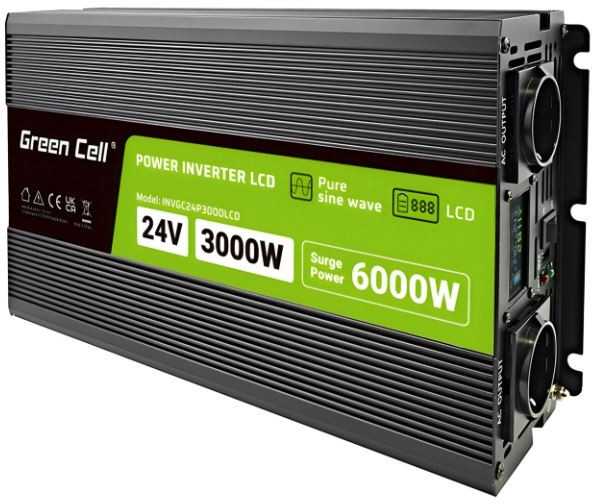Green Cell Žalias Cell KEITIKLIO MODULIS INV/24P3000/LCD-GC Žalias Cell