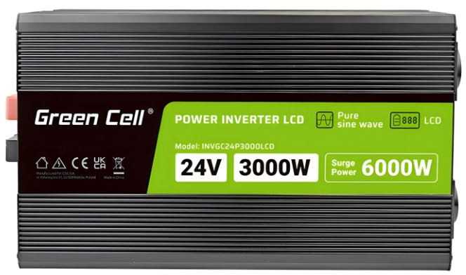 Green Cell Žalias Cell KEITIKLIO MODULIS INV/24P3000/LCD-GC Žalias Cell