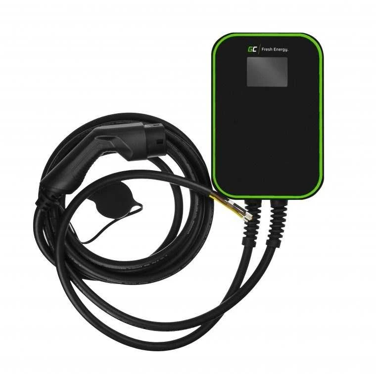 Green Cell Wallbox žalias cell ev powerbox pakrovėjas 22kw su laidu