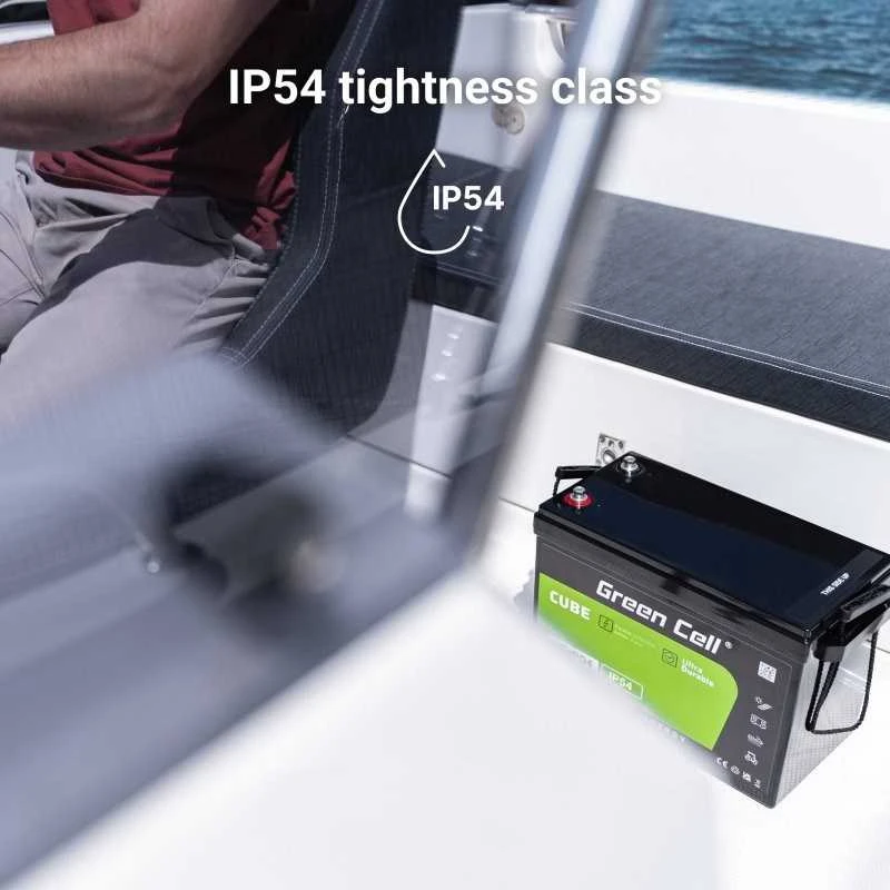 Green Cell Žalias Cell Žalias Cell CUBE LiFePO4 10Ah 12.8V 128Wh ličio-geležies fosfato baterija, skirta maitinimui ir avariniam apšvietimui, valdymo pultai