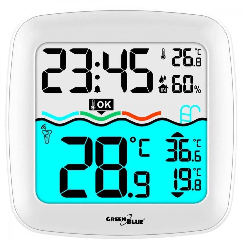 GreenBlue GB216 baseino termometras su meteorologine stotimi