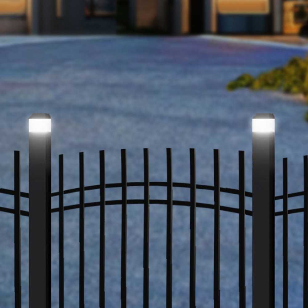 GreenBlue Saulės energija varoma LED lempa stulpui gb125 ww 60x40mm, 3200k
