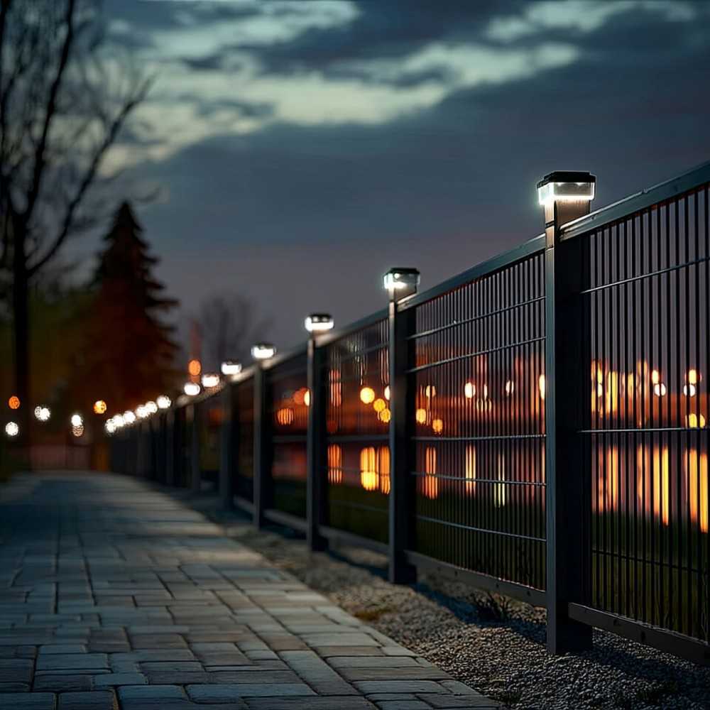GreenBlue Saulės energija varoma LED lempa stulpui gb125 ww 60x40mm, 3200k