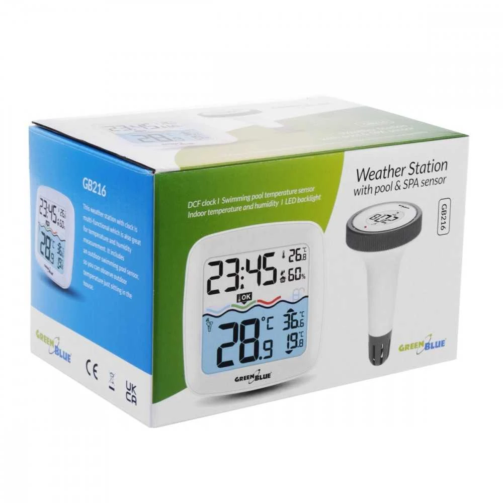 GreenBlue GB216 baseino termometras su meteorologine stotimi