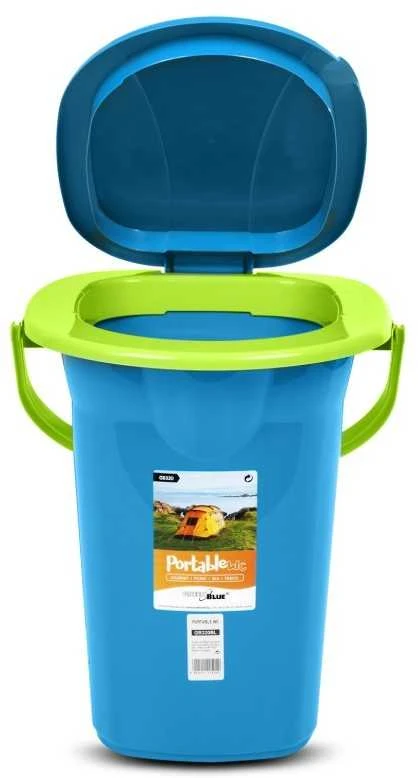 GreenBlue Toaleta turystyczna gb320bl jūros spalvos-limonka