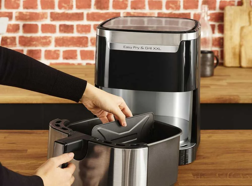 Karšto oro gruzdintuvė Tefal Easy Fry & Grill XXL EY801D15, Sidabrinės/ Juodos spalvos