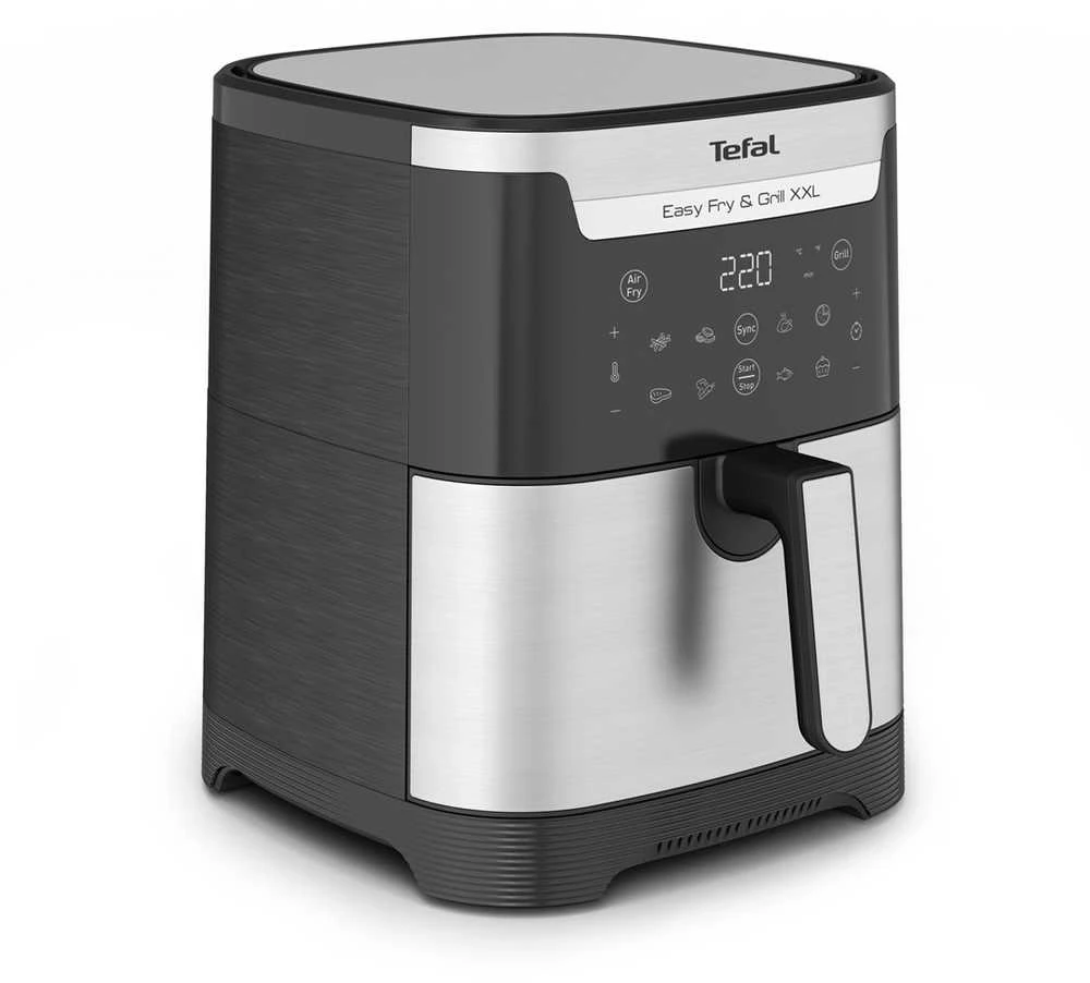 Karšto oro gruzdintuvė Tefal Easy Fry & Grill XXL EY801D15, Sidabrinės/ Juodos spalvos