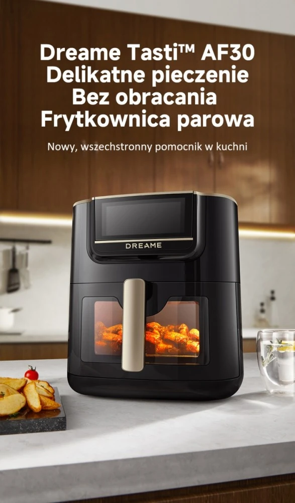 Karšto oro gruzdintuvė Dreame Air Fryer AF30, Juoda