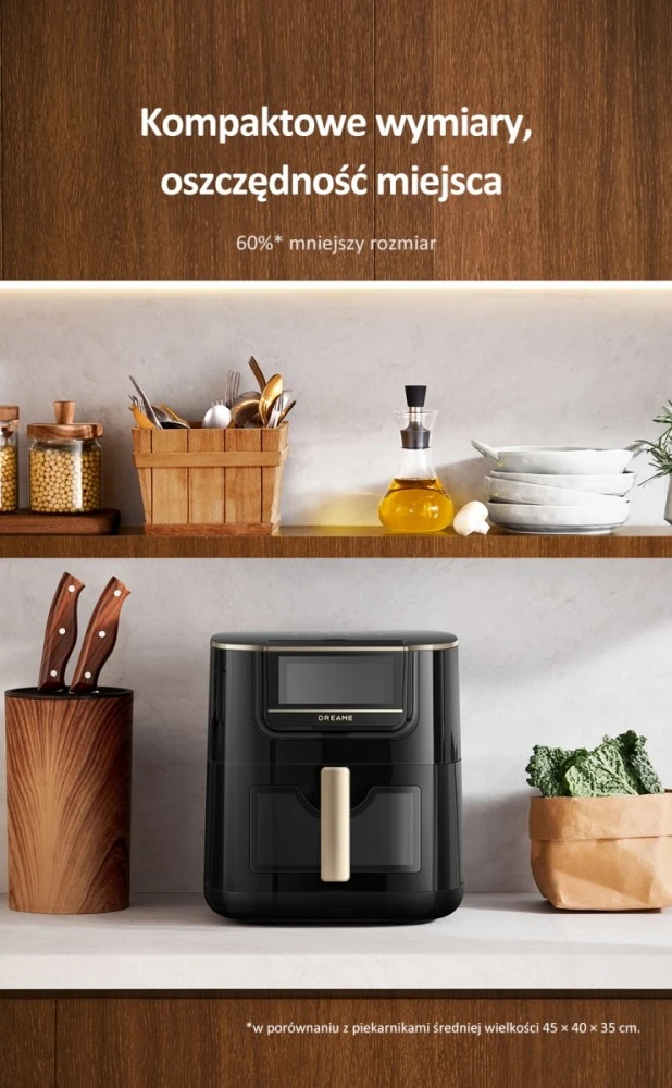 Karšto oro gruzdintuvė Dreame Air Fryer AF30, Juoda
