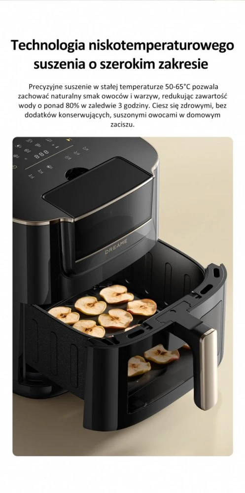 Karšto oro gruzdintuvė Dreame Air Fryer AF30, Juoda