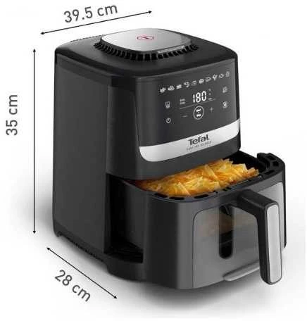 Karšto oro gruzdintuvė Tefal Easy Fry Silence, 5 l, juodos spalvos (EY5568E0)