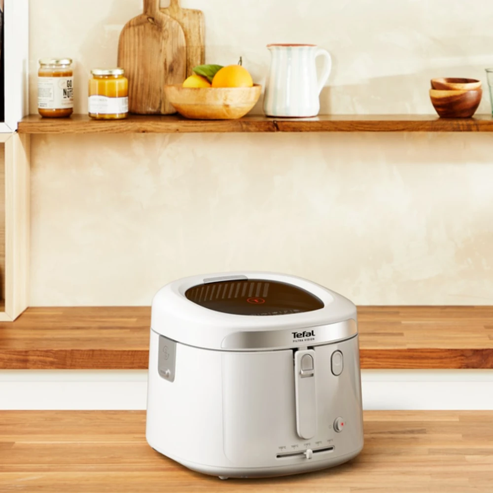 Gruzdintuvė Tefal Filtra Vision FF2541E0 fryer Single 2.1 L Stand-alone 1900 W Deep fryer Baltas