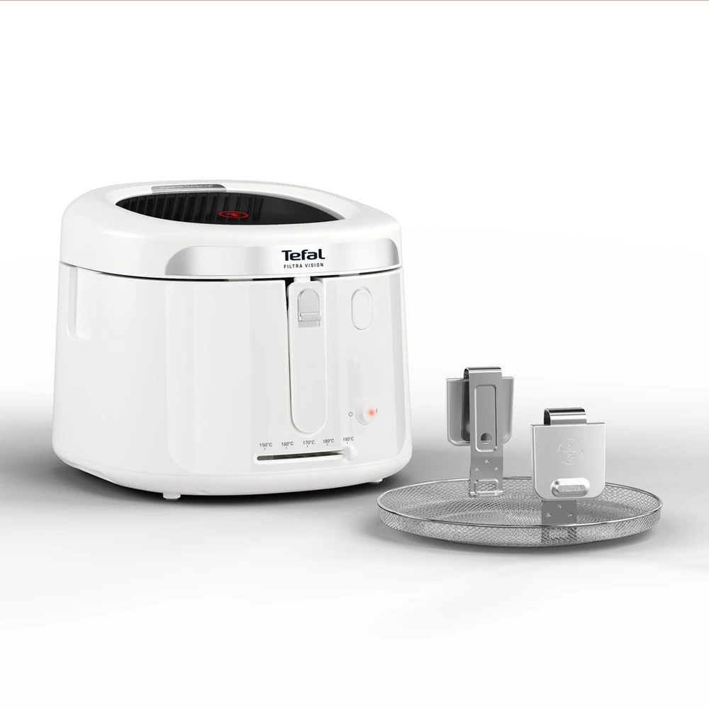 Gruzdintuvė Tefal Filtra Vision FF2541E0 fryer Single 2.1 L Stand-alone 1900 W Deep fryer Baltas