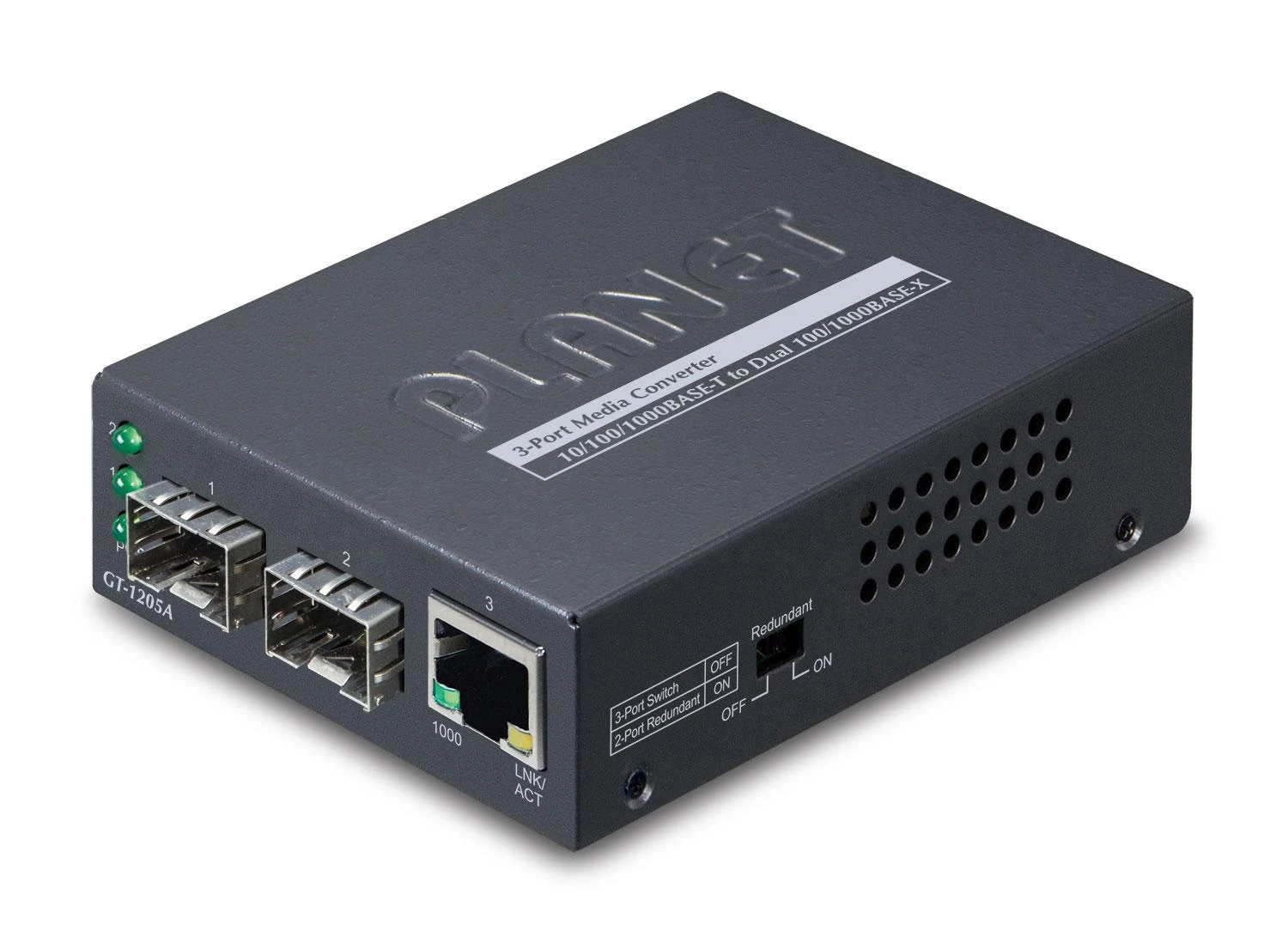 Planet GT-1205A keitiklis su SFP ir RJ45 jungtimis